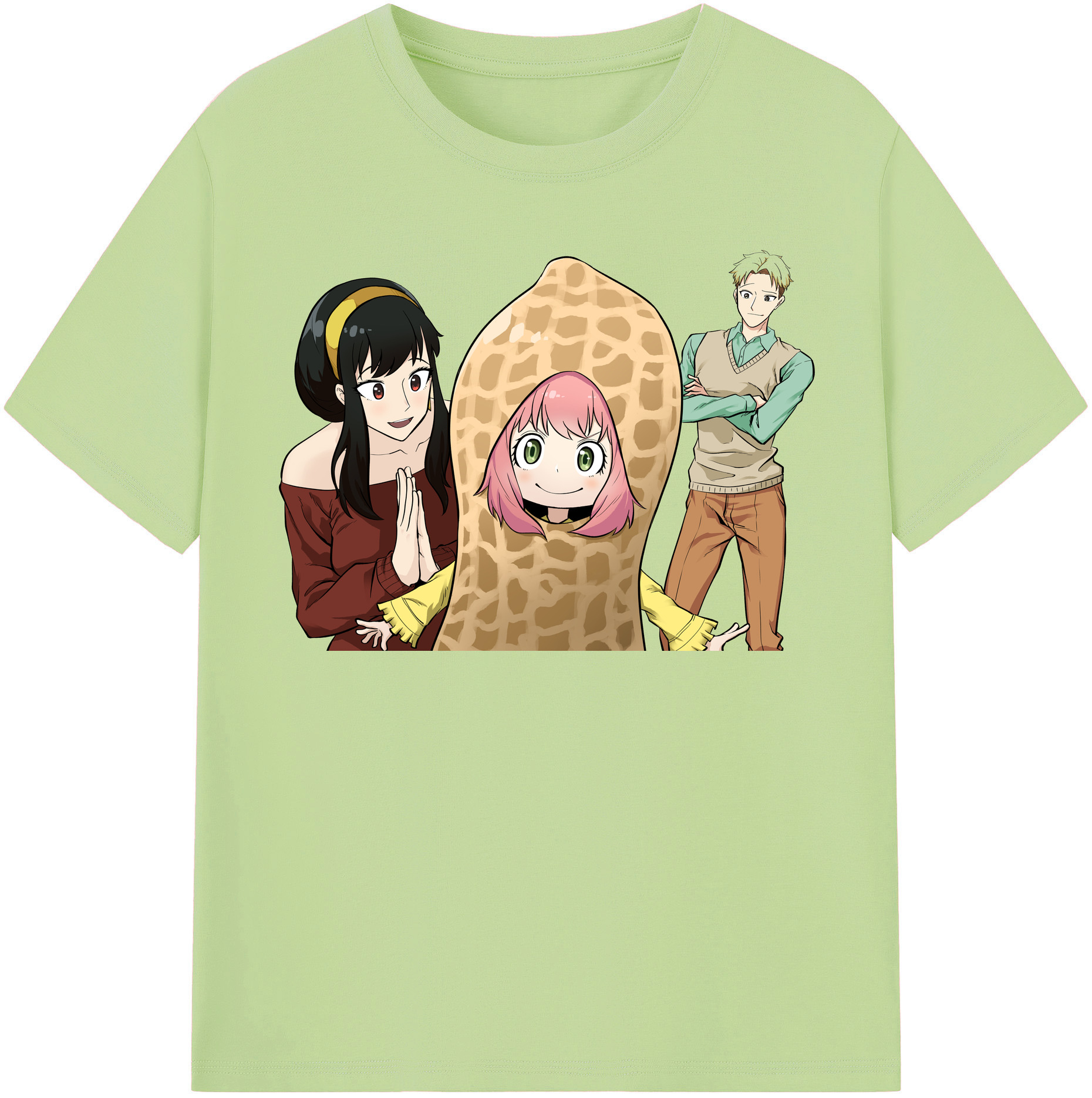 （画像用） SPY×FAMILY间谍家家酒 綿100％半袖Tシャツ（フロントプリント）
